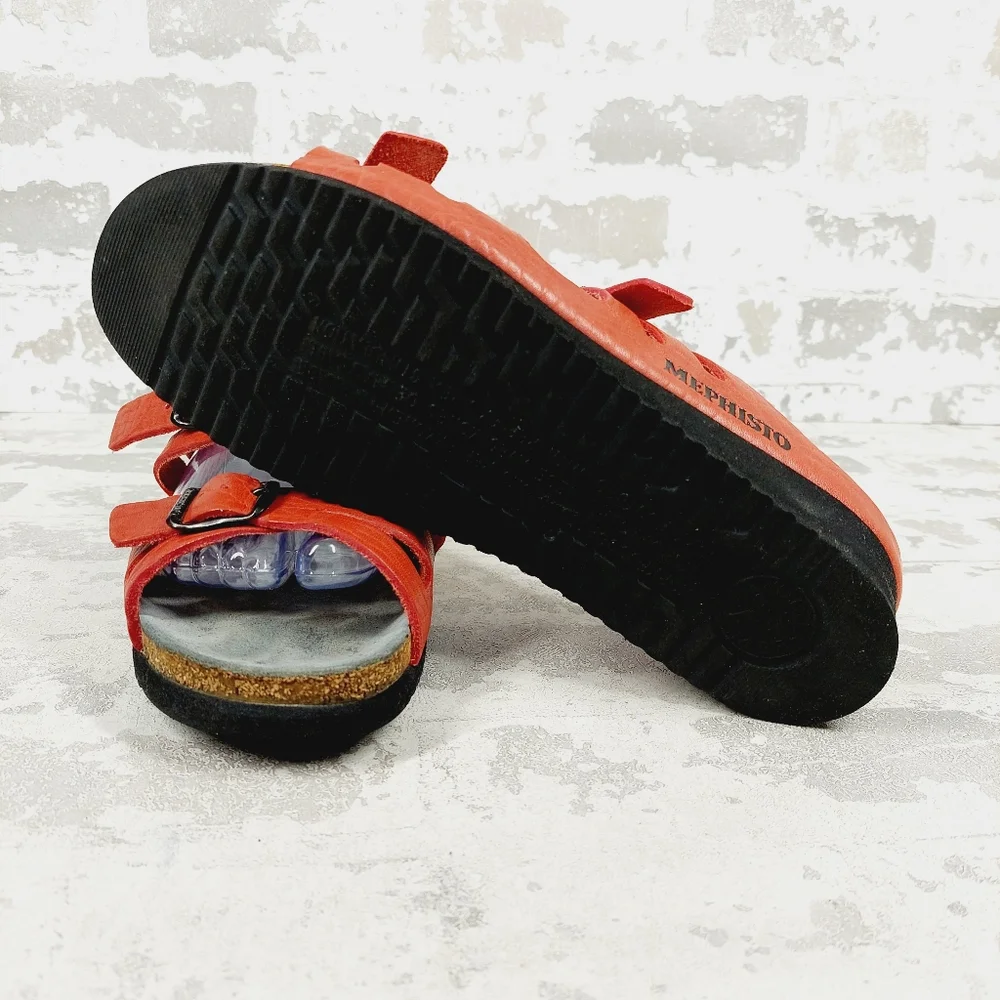 Mephisto Red Women's Sandals - Picture 8 of 12